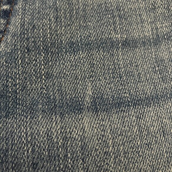 Madewell Womens Jeans 9” High Rise Skinny Distressed Raw Hem Size 26 Medium Wash - Picture 3 of 9